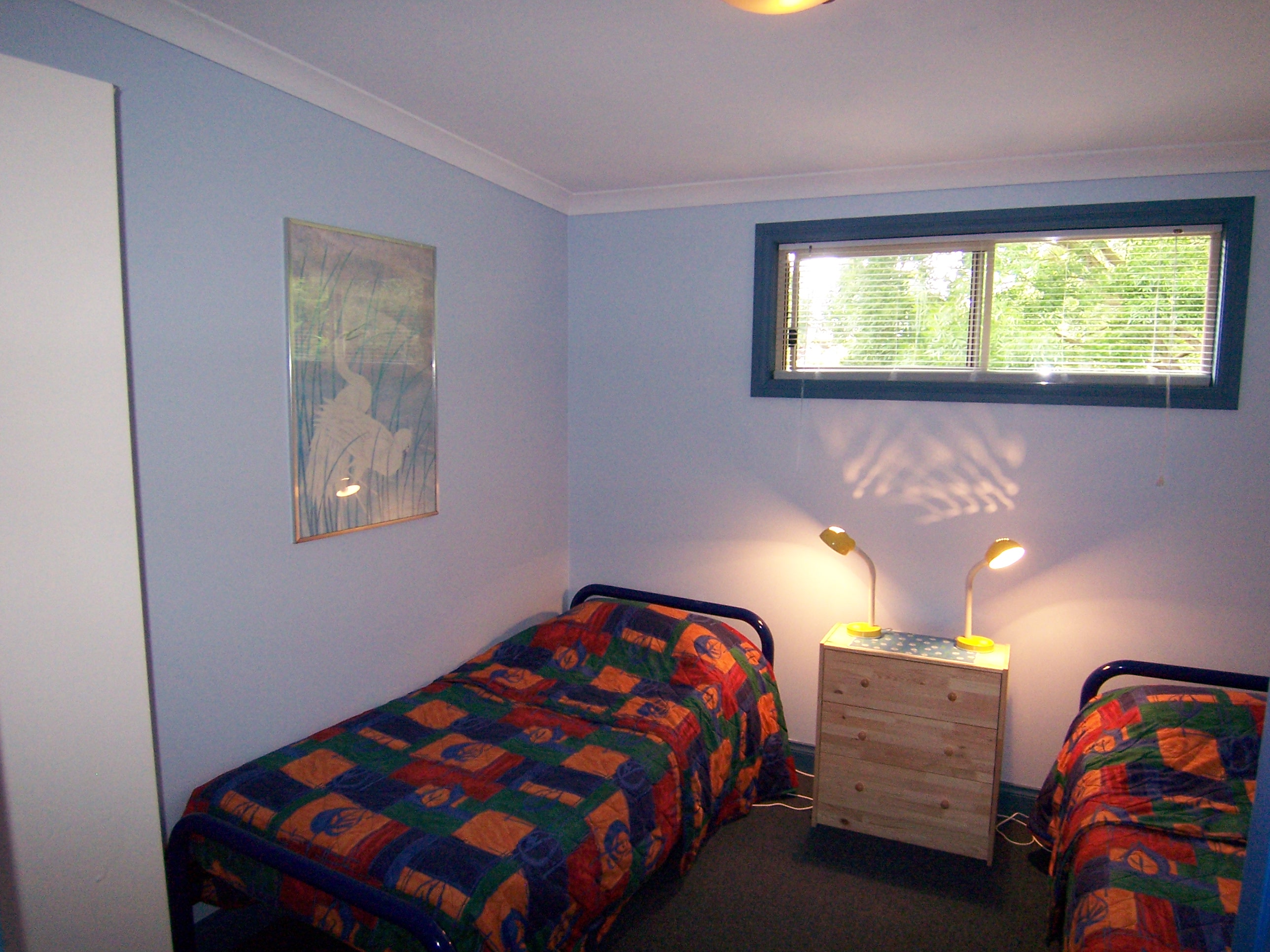 Twin Bedroom (with second TV)
